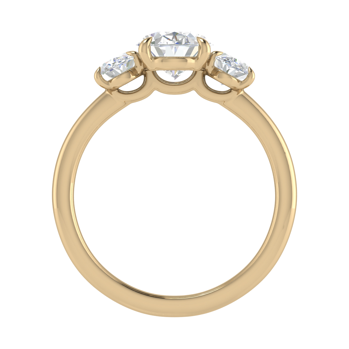 Alaina 3-Stone Diamond Ring | Sturdy Diamond Rings For Her | CaratLane